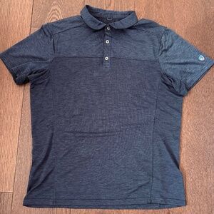 KUHL “Born in the Mountains” Performance Polo - Men’s Large - Dark Heather Blue